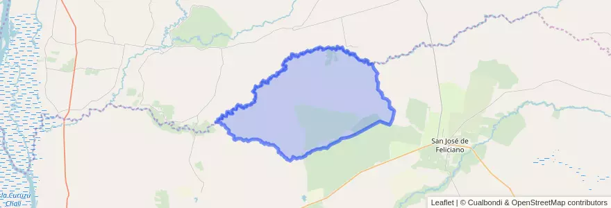 Mapa de ubicacion de Distrito Chañar.
