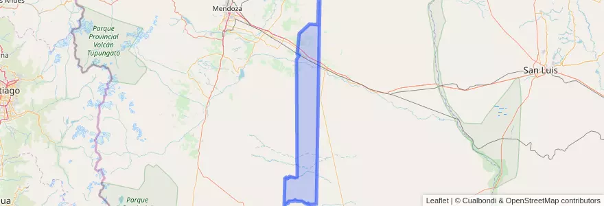 Mapa de ubicacion de Distrito Ciudad de Santa Rosa.