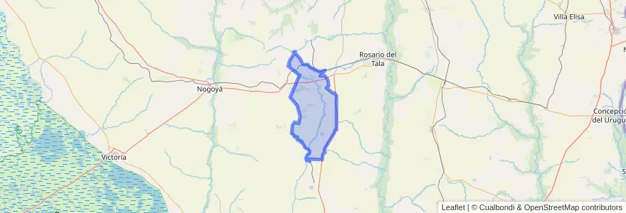 Mapa de ubicacion de Distrito Cle Tala.