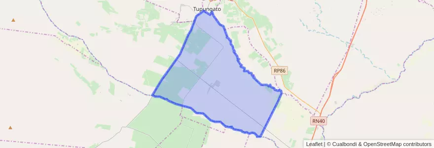 Mapa de ubicacion de Distrito Cordón del Plata.