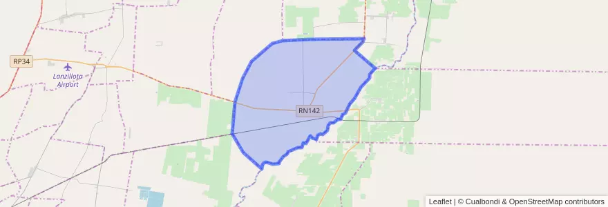 Mapa de ubicacion de Distrito Costa de Araujo.