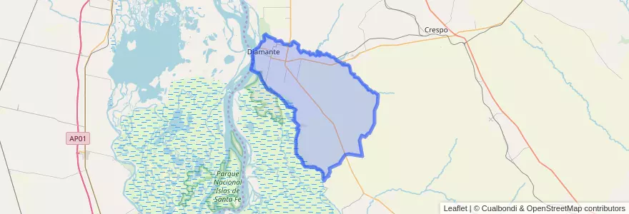 Mapa de ubicacion de Distrito Costa Grande.
