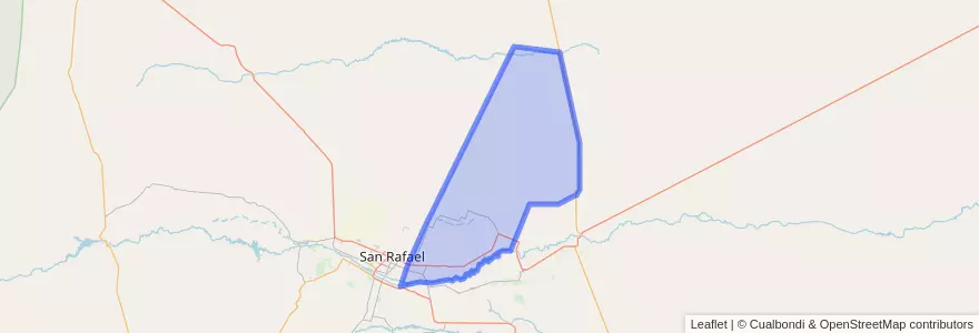 Mapa de ubicacion de Distrito Cuadro Nacional.