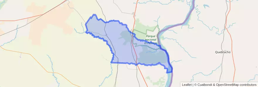 Mapa de ubicacion de Distrito Cuarto.