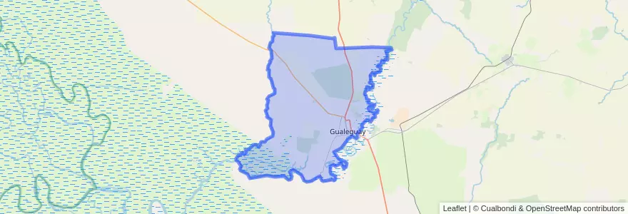 Mapa de ubicacion de Distrito Cuchilla.