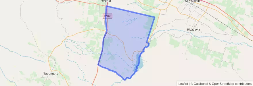 Mapa de ubicacion de Distrito El Carrizal.