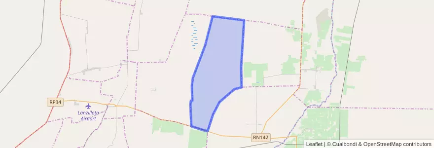 Mapa de ubicacion de Distrito El Plumero.