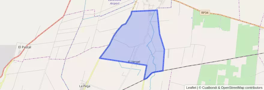Mapa de ubicacion de Distrito El Vergel.