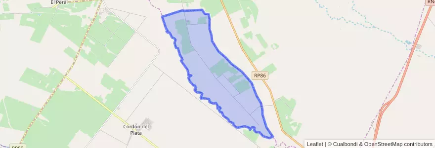 Mapa de ubicacion de Distrito El Zampal.