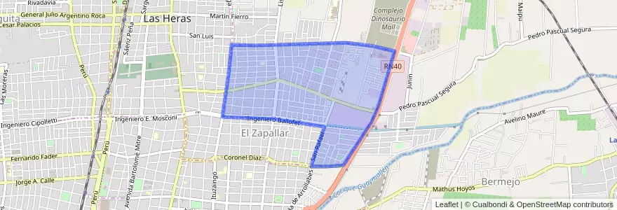 Mapa de ubicacion de Distrito El Zapallar.
