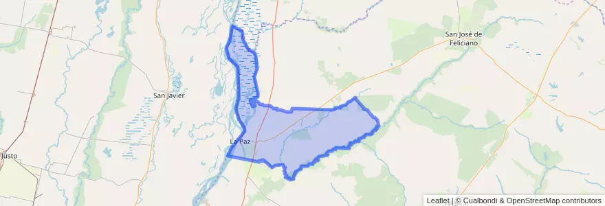 Mapa de ubicacion de Distrito Estacas.