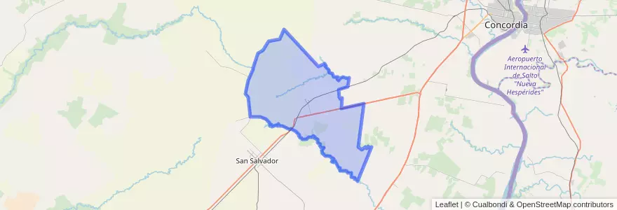 Mapa de ubicacion de Distrito General Campos.