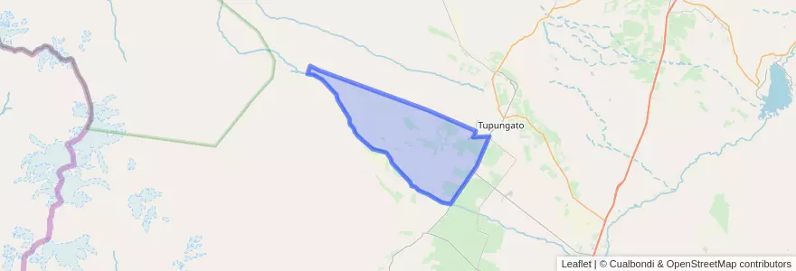 Mapa de ubicacion de Distrito Gualtallary.