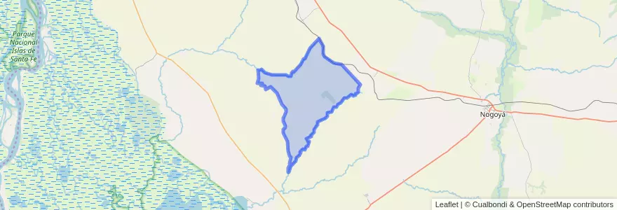 Mapa de ubicacion de Distrito Hinojal.