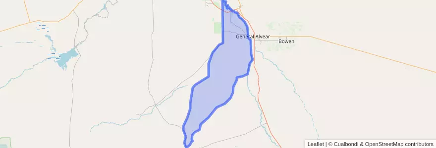 Mapa de ubicacion de Distrito Jaime Prats.