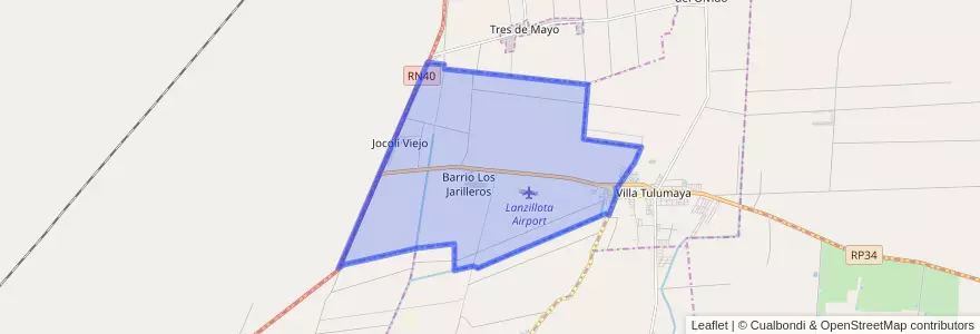 Mapa de ubicacion de Distrito Jocolí Viejo.