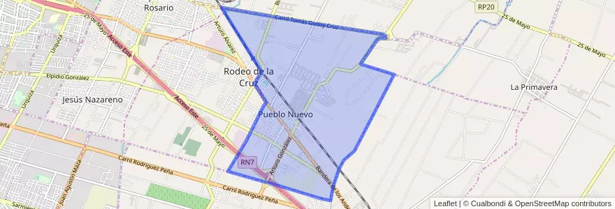 Mapa de ubicacion de Distrito Kilómetro 11.