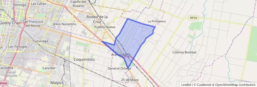 Mapa de ubicacion de Distrito Kilómetro 8.