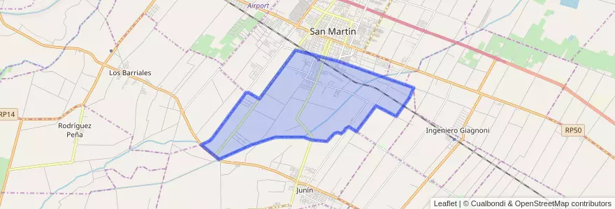Mapa de ubicacion de Distrito La Colonia.
