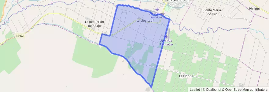Mapa de ubicacion de Distrito La Libertad.