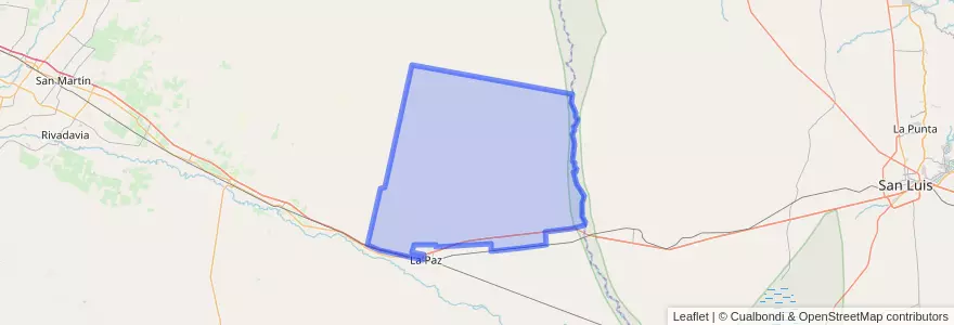 Mapa de ubicacion de Distrito La Paz Norte.