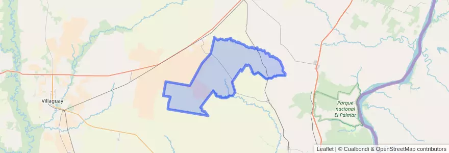 Mapa de ubicacion de Distrito Las Colonias.