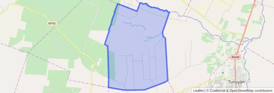Mapa de ubicacion de Distrito Las Pintadas.