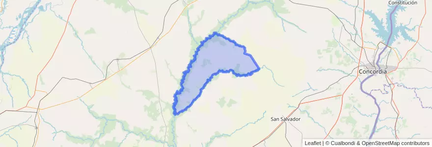 Mapa de ubicacion de Distrito Lucas al Norte.