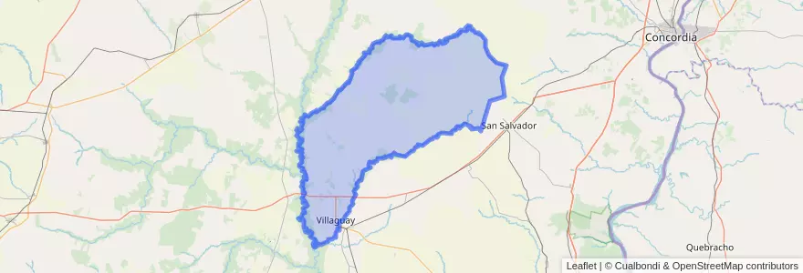 Mapa de ubicacion de Distrito Lucas al Sud.