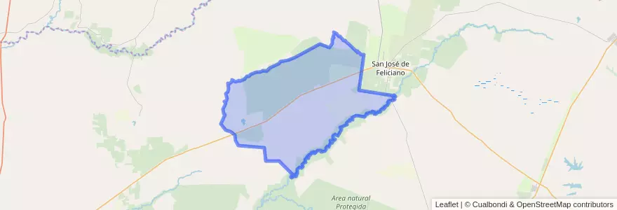 Mapa de ubicacion de Distrito Manantiales.