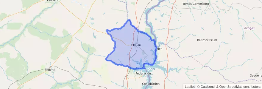 Mapa de ubicacion de Distrito Mandisoví.