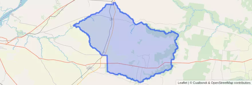 Mapa de ubicacion de Distrito María Grande Primera.