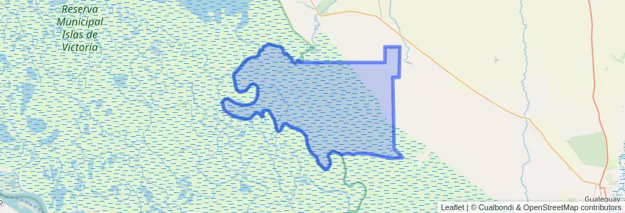 Mapa de ubicacion de Distrito Médanos.