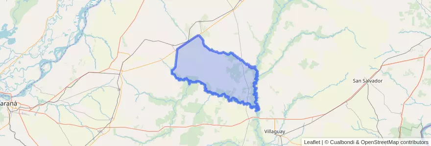 Mapa de ubicacion de Distrito Mojones Sud.