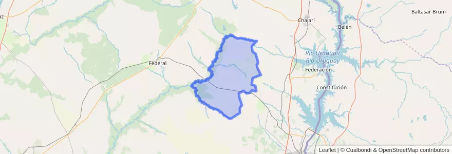Mapa de ubicacion de Distrito Moreira.