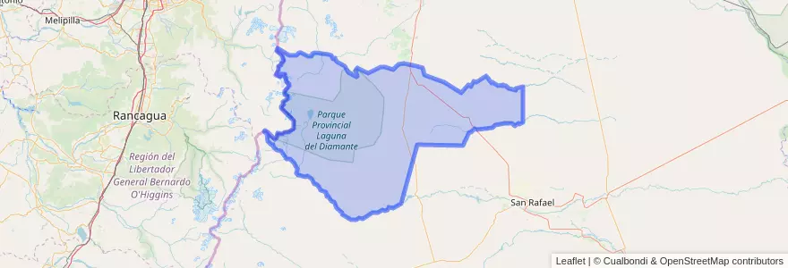 Mapa de ubicacion de Distrito Pareditas.