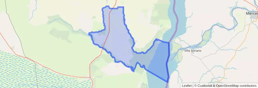 Mapa de ubicacion de Distrito Perdices.