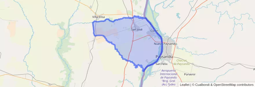 Mapa de ubicacion de Distrito Primero.