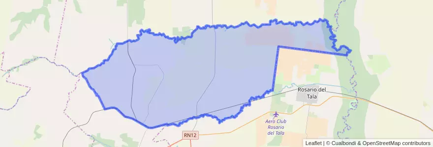 Mapa de ubicacion de Distrito Pueblo Primero.