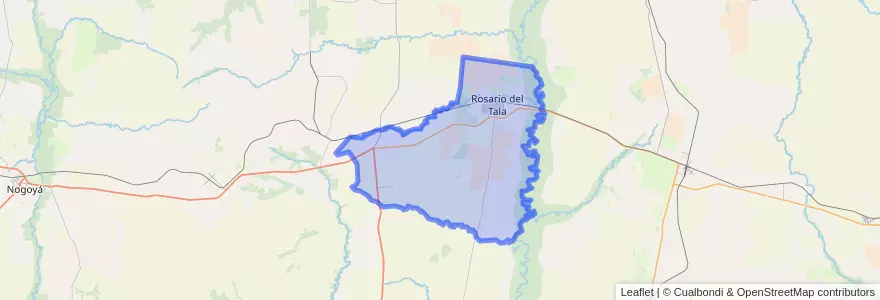 Mapa de ubicacion de Distrito Pueblo Segundo.