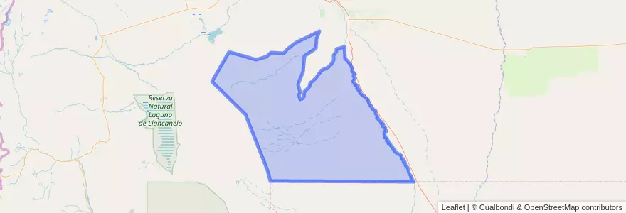 Mapa de ubicacion de Distrito Punta del Agua.