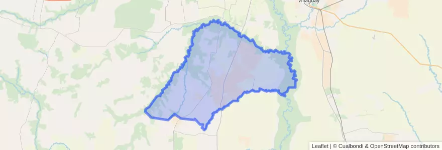 Mapa de ubicacion de Distrito Raíces al Norte.