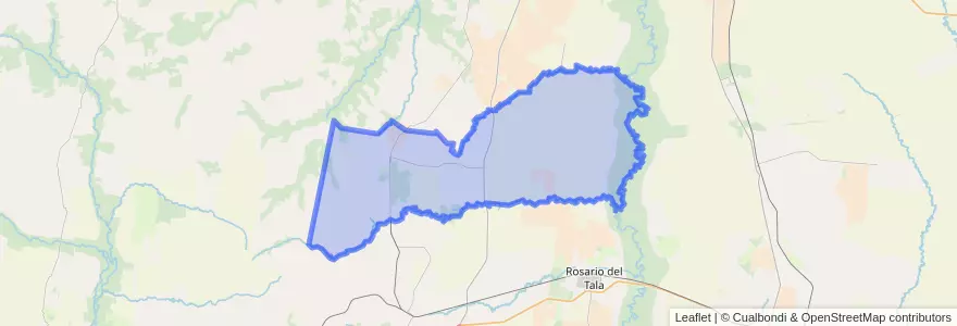 Mapa de ubicacion de Distrito Raíces al Sur.