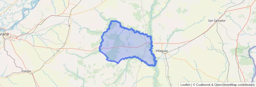 Mapa de ubicacion de Distrito Raíces.