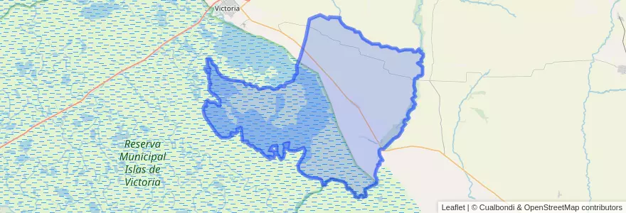 Mapa de ubicacion de Distrito Rincón de Nogoyá.