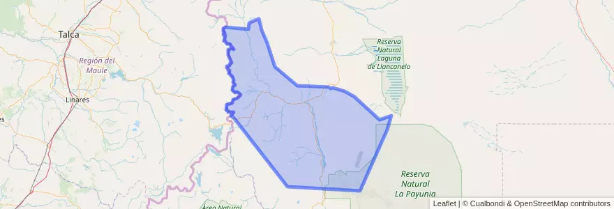 Mapa de ubicacion de Distrito Río Grande.
