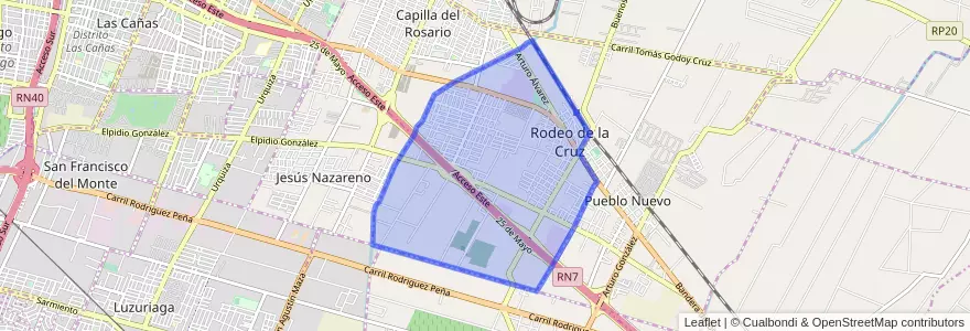 Mapa de ubicacion de Distrito Rodeo de la Cruz.