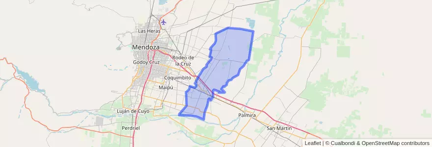 Mapa de ubicacion de Distrito Rodeo del Medio.