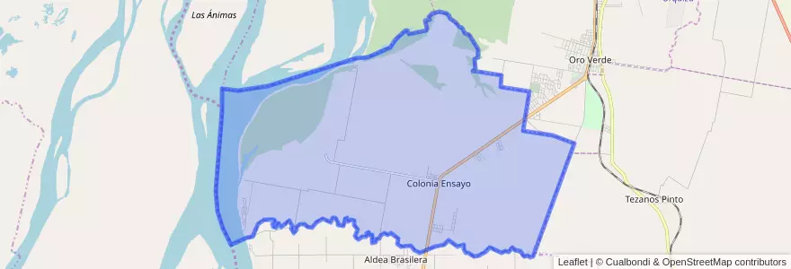 Mapa de ubicacion de Distrito Salto.