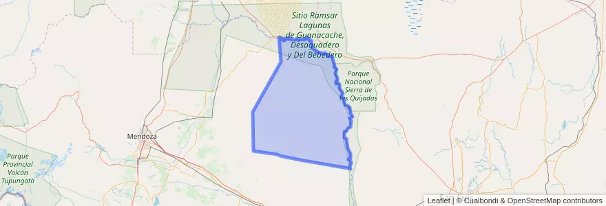 Mapa de ubicacion de Distrito San Miguel.